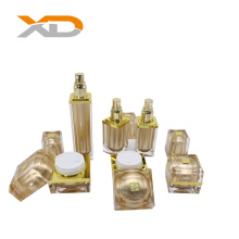 new design luxury square  thick wall acrylic lotion bottles and jars